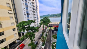 Apartamento São Vicente de frente para praia
